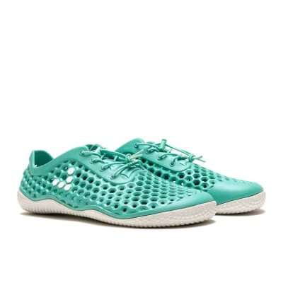 Vivobarefoot Men's Ultra III Bloom Off Road Running Shoes Green | Vivobarefoot MRI327189